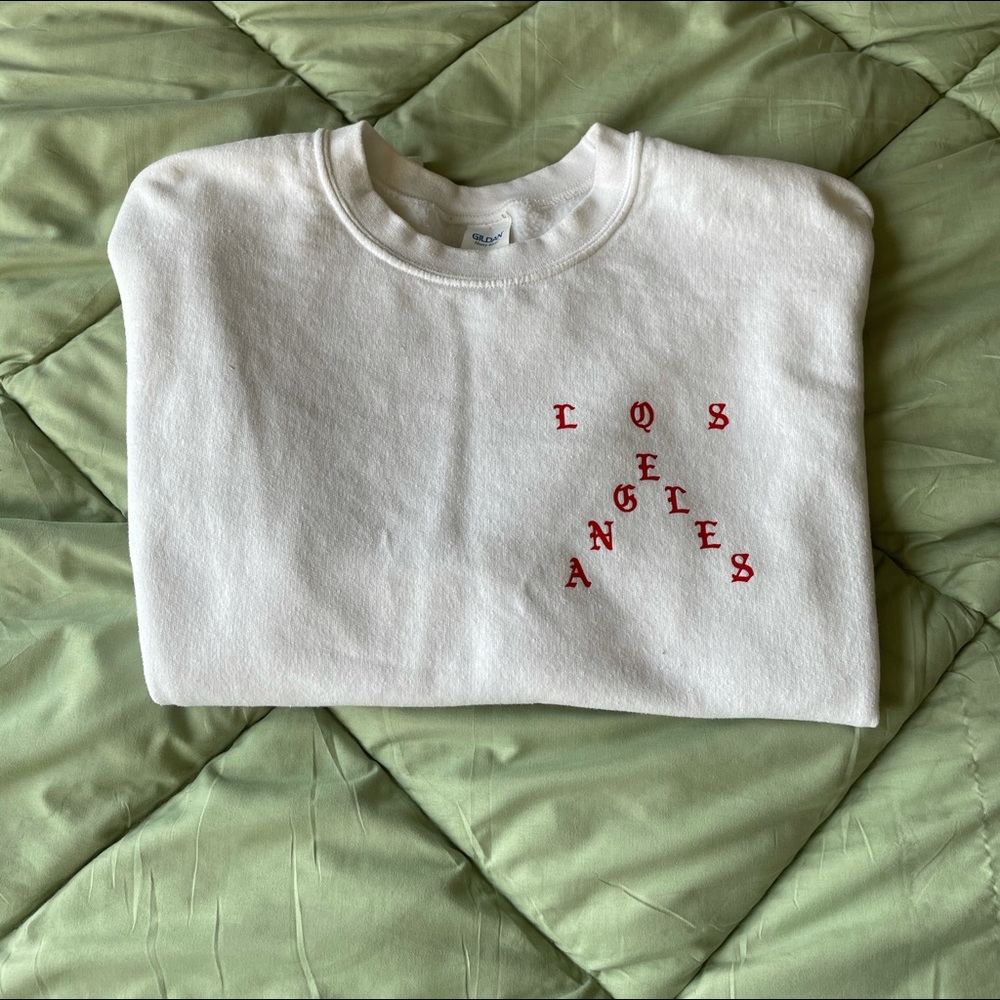 No More Parties in LA cropped crew neck